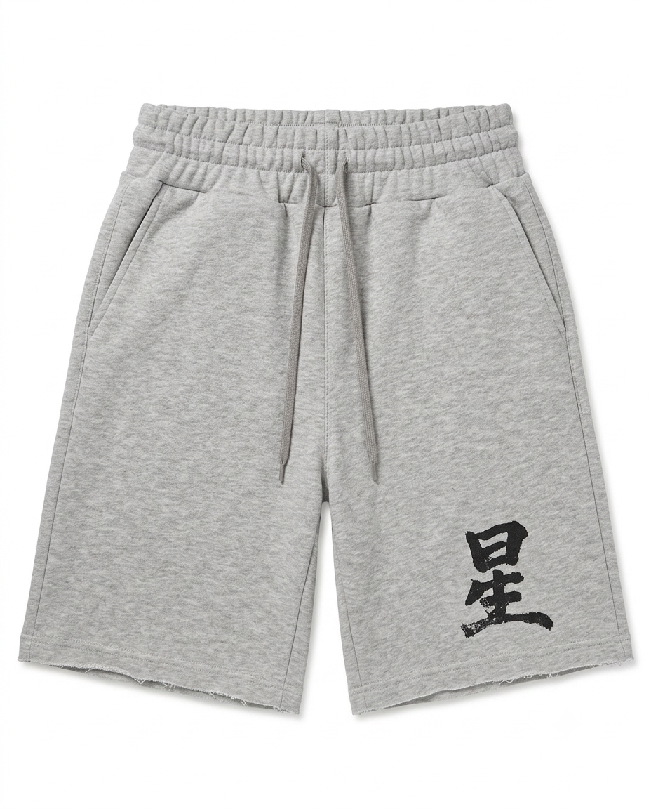 Grey “Antiqued” Shorts
