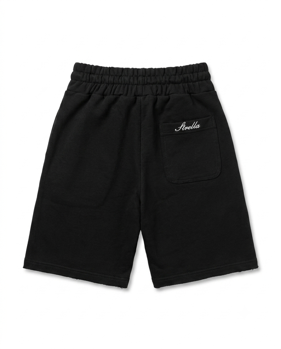 Black “Antiqued” Shorts